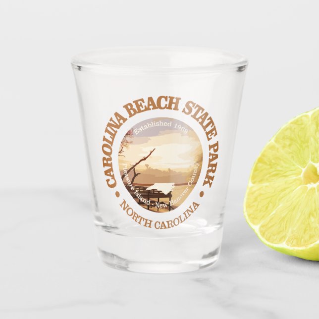 Carolina Beach SP Schnapsglas (Vorderseite)