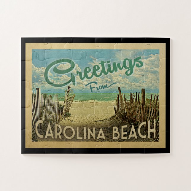 Carolina Beach Vintage Reisen (Horizontal)