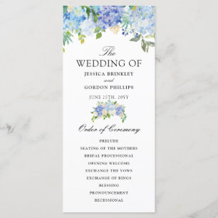 Carolina Bloom Bouquet Florales Hochzeitsprogram Programm