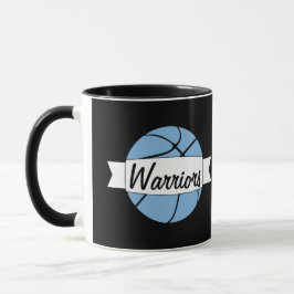Carolina Blue Basketball Custom Team Name Coach Tasse