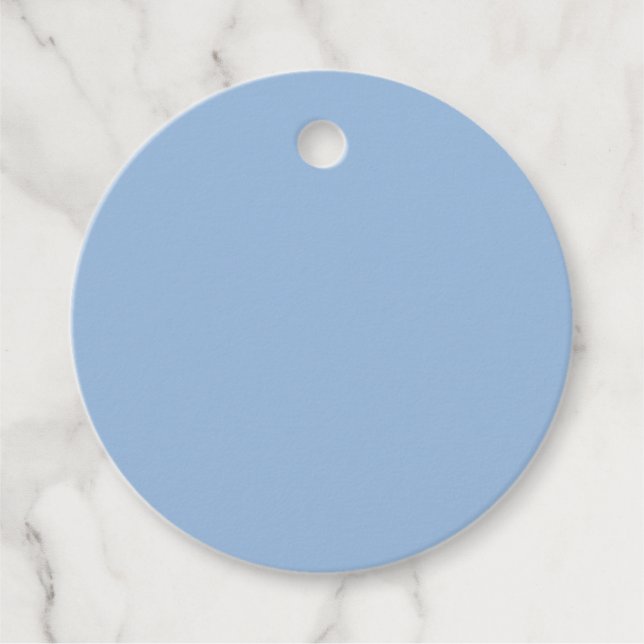 Carolina Blue Solid Color Geschenkanhänger (Vorderseite)