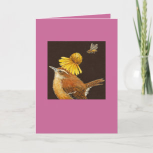 Carolina carte à tisser avec abeille et fleur