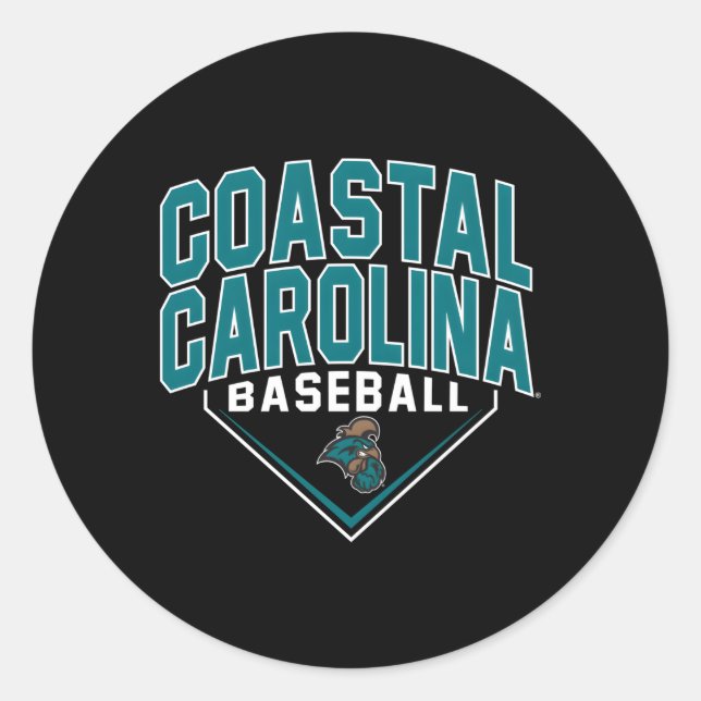 Carolina Chanticleers Baseball Bullpen Runder Aufkleber (Vorderseite)