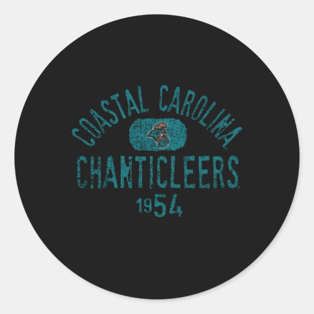 Carolina Chanticleers Coastal 1954 Runder Aufkleber (Vorderseite)