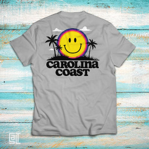 Carolina Coast Smiley Tropisches Glückliches Smile T-Shirt