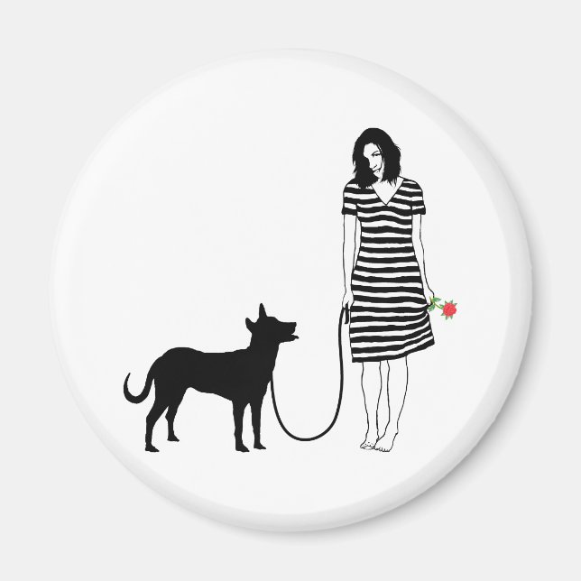 Carolina Dog Magnet (Vorne)