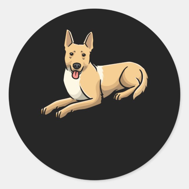 Carolina Dog Runder Aufkleber (Vorderseite)