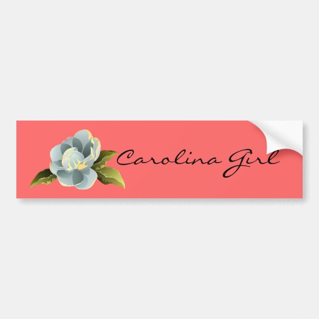 Carolina Girl Magnolia Autoaufkleber (Vorne)