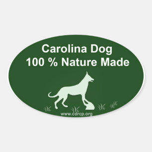 Carolina-Hundeaufkleber Ovaler Aufkleber