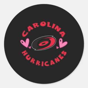 Carolina Hurricanes Valentine Hearts Nhl Offiziell Runder Aufkleber
