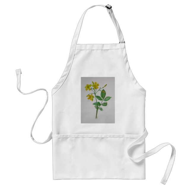 Carolina Jasmine Botanische Kunst Schürze (Vorne)