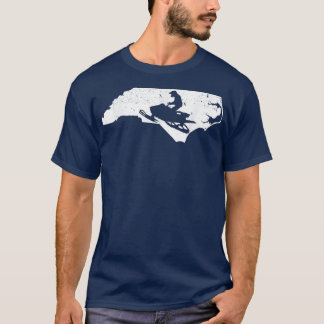 Carolina North Snowmobile Reiten Wintersport Sno T-Shirt