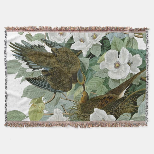 Carolina Pigeon Audubon Morning Dove Decke (Vorderseite)