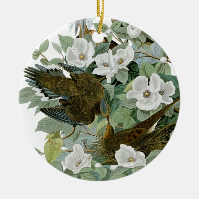 Carolina Pigeon Audubon Morning Dove Keramik Ornament (Vorne)