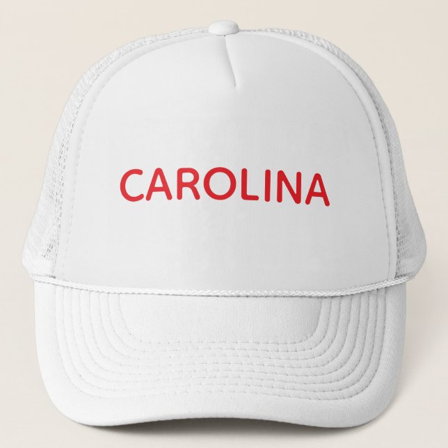 Carolina Rot Truckerkappe (Vorderseite)
