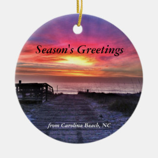 Carolina-Strand-Weihnachtsbaum-Verzierung 2014 Keramik Ornament
