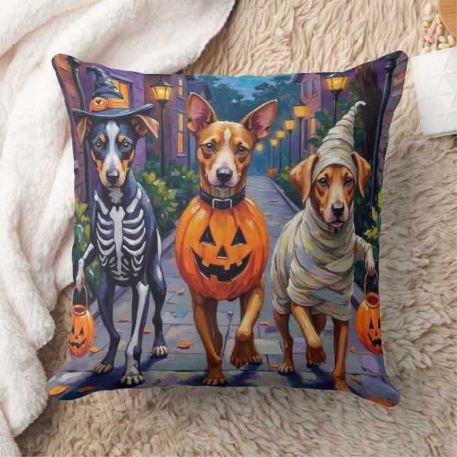 Carolina Trick-or-Treating in Halloween-Kostüm Kissen (Decke)