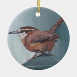Carolina Wren Bird Kunstvoll wandern im Valle Verz Keramik Ornament