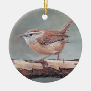 Carolina Wren Oiseau Art Ornement