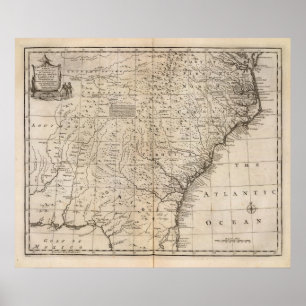 Carolinas und Georgia Poster