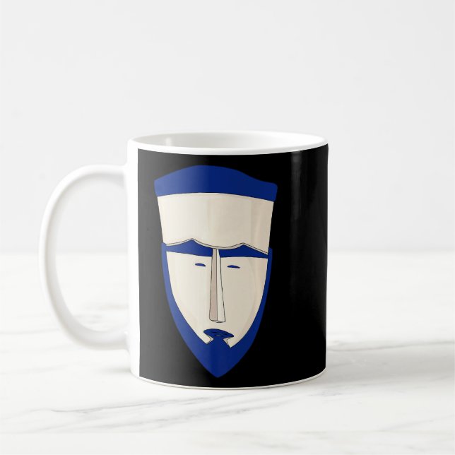 Caroline Islands Carolines Tribal Face Mask Kaffeetasse (Links)