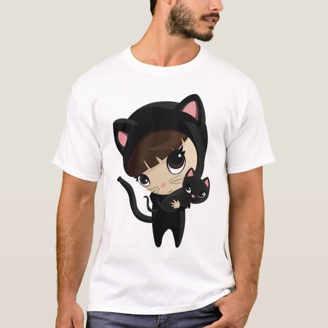 Caroline und Süßigkeit die Katzen T-Shirt (Vorderseite)