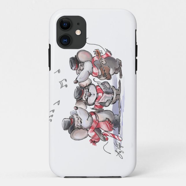 Caroling Avec Coque Mic, Mac & Moe iPhone 5/5S (Dos)