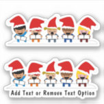Caroling Children Christmas Aufkleber<br><div class="desc">* Niedliche Darstellung der Kinder Carolers, bereit für Sie zu singen! * Verschiedene Größen Optionen und wählen Sie matt glänzend oder transparent! * Fügen Sie Ihre Text-, Familienname-, Ereignis-, Jahres- oder kurze Nachricht hinzu oder entfernen Sie die Textoption. * Verwenden Sie für die Dekoration Ihres Laptops oder Sportflaschen, für die...</div>
