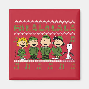 Caroling Christmas Sweater Graphic Magnet