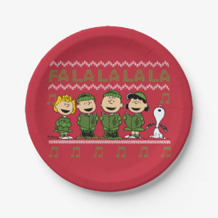 Caroling Christmas Sweater Graphic Pappteller
