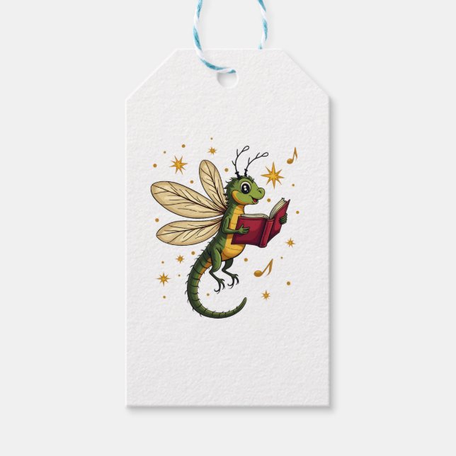 Caroling Dragonfly Geschenkanhänger (Vorderseite)