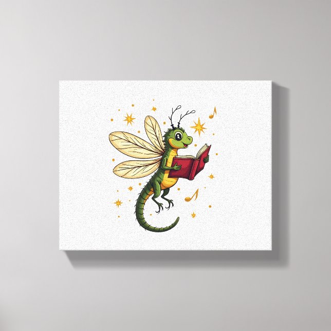 Caroling Dragonfly Leinwanddruck (Vorderseite)