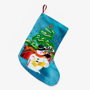 Caroling Snowman Kleiner Weihnachtsstrumpf