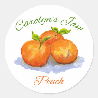 Carolyn-Pfirsichmarmelade Runder Aufkleber
