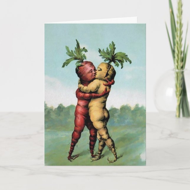 Carottes de baiser victoriennes Carte Saint-Valent (Devant)