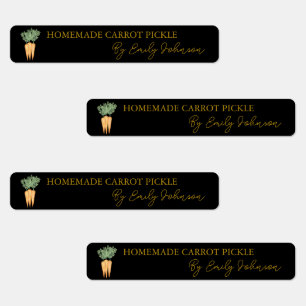 Carottes maison chiche Étiquette mince