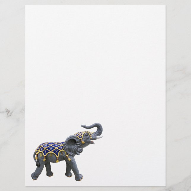 Carousel Animal Elephant Foto Letterhead Briefbogen (Vorderseite)