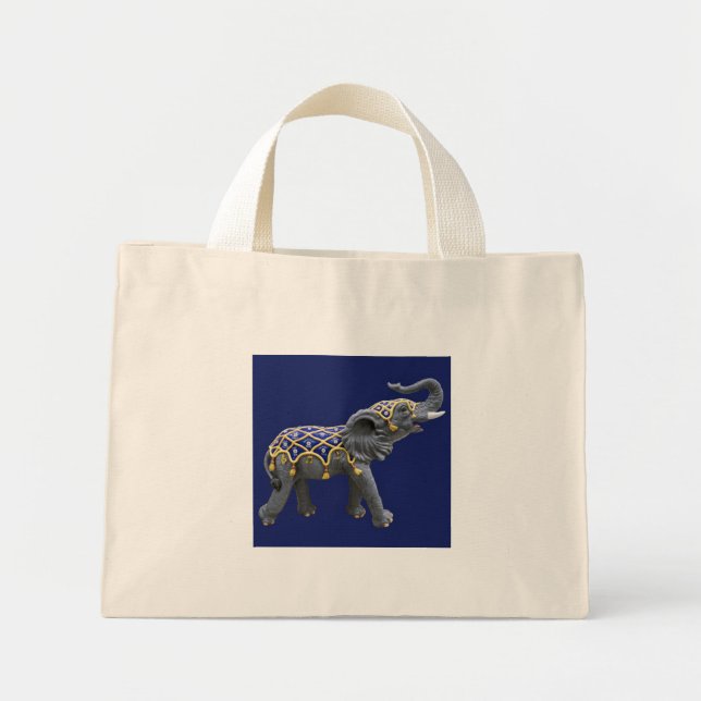 Carousel Animal Elephant Foto Tasche (Vorne)