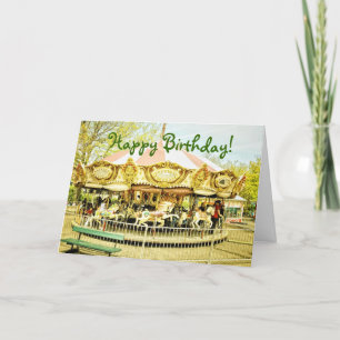 Carousel Carte de voeux d'anniversaire
