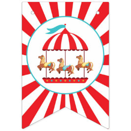 Carousel Cirque Carnaval Bonne Bannière d'annivers