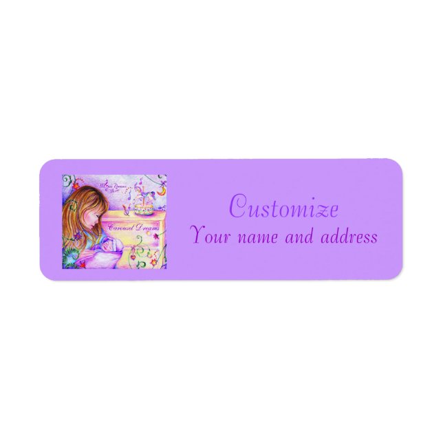Carousel Dreams Étiquettes de adresse personnalisa (Devant)
