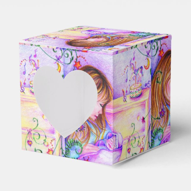 Carousel Dreams Heart Square Baby Fevor Box Geschenkschachtel (Vorderseite)