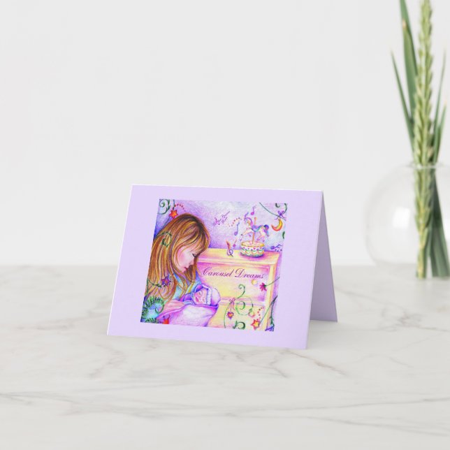 Carousel Dreams Notecards Karte (Vorderseite)