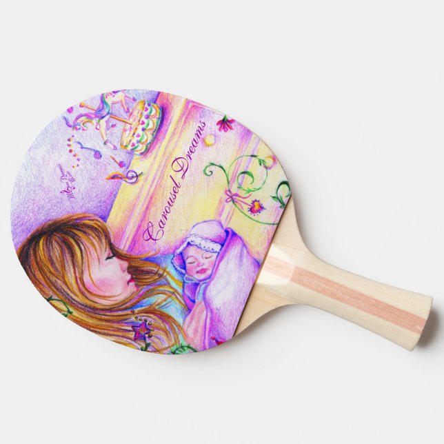 Carousel Dreams Ping Pong Paddle Tischtennis Schläger (Seitenansicht)