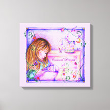 Carousel Dreams Stretched Canvas Print