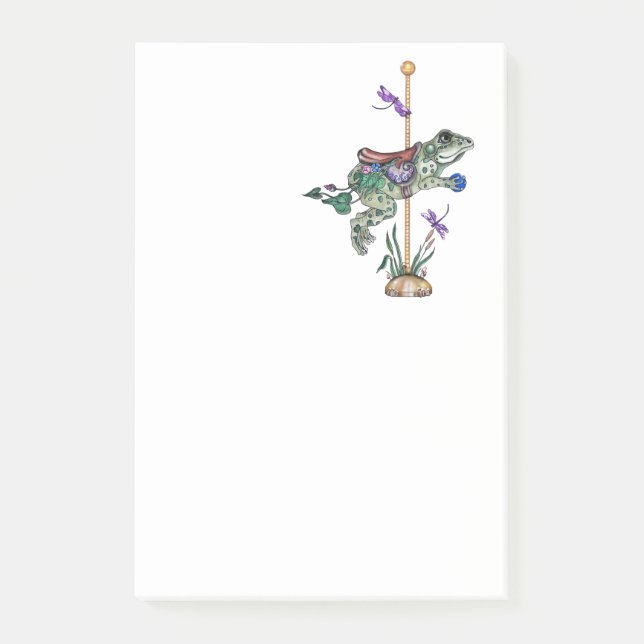 Carousel Frog Post-it Klebezettel (Vorderseite)