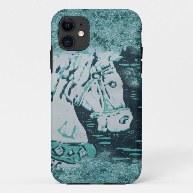 Carousel Horse Aquamarine Case-Mate iPhone Hülle (Rückseite)