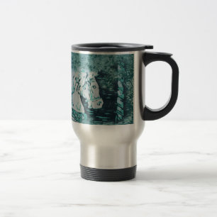 Carousel Horse Aquamarine Reisebecher