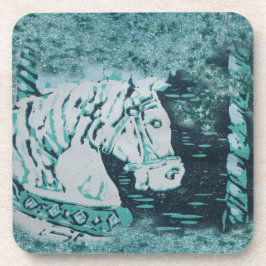 Carousel Horse Aquamarine Untersetzer