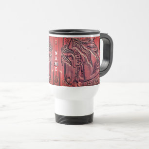 Carousel Horse Art Personalisiert Reisebecher